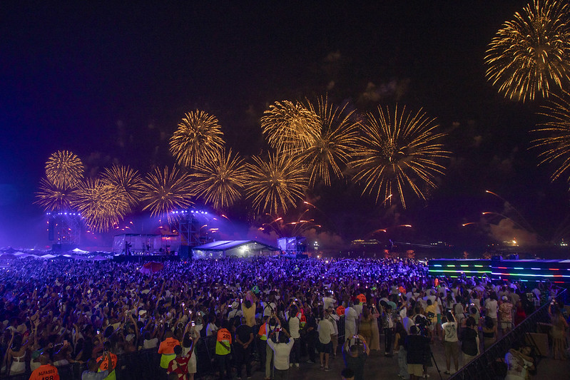 Rio de Janeiro beach on New Year's Eve